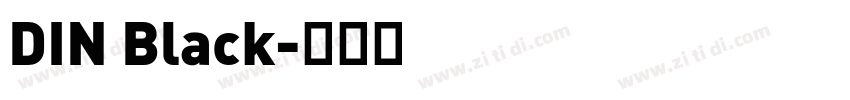 DIN Black字体转换